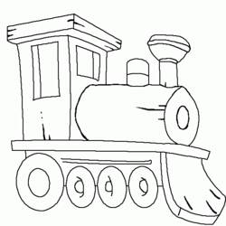 Dibujo para colorear: Train / Locomotive (Transporte) #135086 - Dibujos para Colorear e Imprimir Gratis