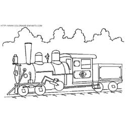 Dibujo para colorear: Train / Locomotive (Transporte) #135087 - Dibujos para Colorear e Imprimir Gratis