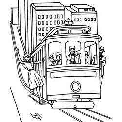 Dibujo para colorear: Train / Locomotive (Transporte) #135091 - Dibujos para Colorear e Imprimir Gratis