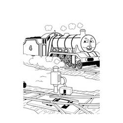 Dibujo para colorear: Train / Locomotive (Transporte) #135109 - Dibujos para Colorear e Imprimir Gratis