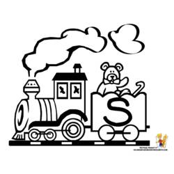 Dibujo para colorear: Train / Locomotive (Transporte) #135112 - Dibujos para Colorear e Imprimir Gratis