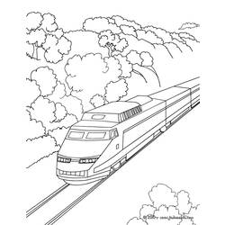 Dibujo para colorear: Train / Locomotive (Transporte) #135127 - Dibujos para colorear