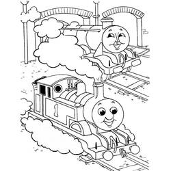 Dibujo para colorear: Train / Locomotive (Transporte) #135143 - Dibujos para Colorear e Imprimir Gratis