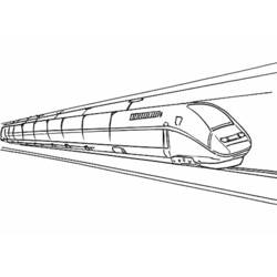 Dibujo para colorear: Train / Locomotive (Transporte) #135145 - Dibujos para colorear