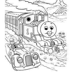 Dibujo para colorear: Train / Locomotive (Transporte) #135149 - Dibujos para Colorear e Imprimir Gratis