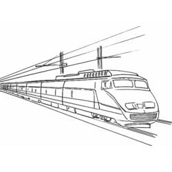 Dibujo para colorear: Train / Locomotive (Transporte) #135158 - Dibujos para colorear