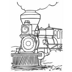 Dibujo para colorear: Train / Locomotive (Transporte) #135177 - Dibujos para Colorear e Imprimir Gratis