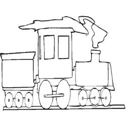 Dibujo para colorear: Train / Locomotive (Transporte) #135192 - Dibujos para Colorear e Imprimir Gratis