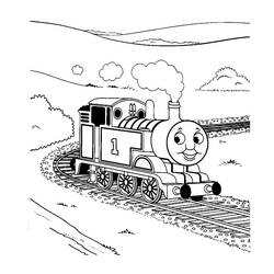 Dibujo para colorear: Train / Locomotive (Transporte) #135194 - Dibujos para Colorear e Imprimir Gratis