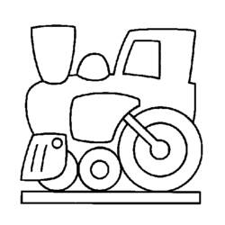 Dibujo para colorear: Train / Locomotive (Transporte) #135196 - Dibujos para Colorear e Imprimir Gratis