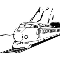 Dibujo para colorear: Train / Locomotive (Transporte) #135212 - Dibujos para Colorear e Imprimir Gratis