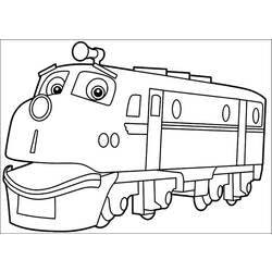 Dibujo para colorear: Train / Locomotive (Transporte) #135238 - Dibujos para colorear
