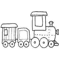 Dibujo para colorear: Train / Locomotive (Transporte) #135261 - Dibujos para colorear