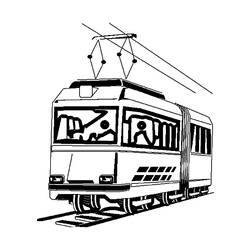 Dibujo para colorear: Tramway (Transporte) #145406 - Dibujos para colorear