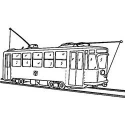 Dibujo para colorear: Tramway (Transporte) #145410 - Dibujos para colorear
