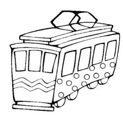 Dibujo para colorear: Tramway (Transporte) #145587 - Dibujos para colorear