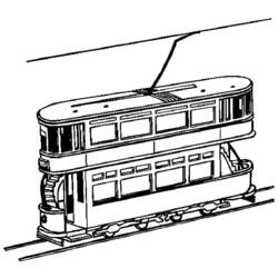 Dibujo para colorear: Tramway (Transporte) #145598 - Dibujos para colorear