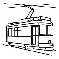 Dibujo para colorear: Tramway (Transporte) #145802 - Dibujos para colorear