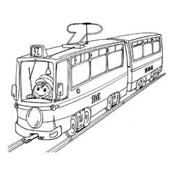 Dibujo Tranvía (Transporte) #210546 para imprimir y colorear