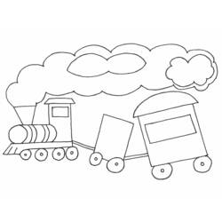 Dibujo Tren / Locomotora (Transporte) #135058 para imprimir y colorear