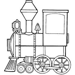 Dibujo Tren / Locomotora (Transporte) #135068 para imprimir y colorear