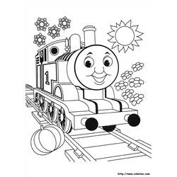 Dibujo Tren / Locomotora (Transporte) #135069 para imprimir y colorear