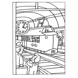 Dibujo Tren / Locomotora (Transporte) #135080 para imprimir y colorear
