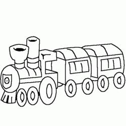 Dibujo Tren / Locomotora (Transporte) #135131 para imprimir y colorear