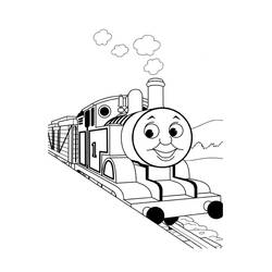 Dibujo Tren / Locomotora (Transporte) #135163 para imprimir y colorear