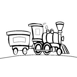 Dibujo Tren / Locomotora (Transporte) #135175 para imprimir y colorear