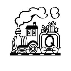 Dibujo Tren / Locomotora (Transporte) #135190 para imprimir y colorear