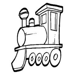 Dibujo Tren / Locomotora (Transporte) #135208 para imprimir y colorear