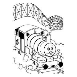 Dibujo Tren / Locomotora (Transporte) #135215 para imprimir y colorear