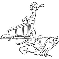 Dibujo para colorear: Trineo de Perros (Transporte) #142633 - Dibujos para Colorear e Imprimir Gratis