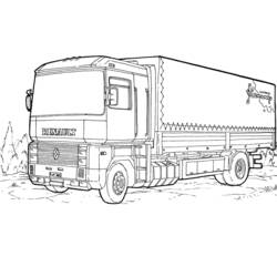 Dibujo para colorear: Truck (Transporte) #135529 - Dibujos para colorear