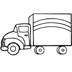 Dibujo para colorear: Truck (Transporte) #135531 - Dibujos para colorear