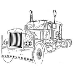 Dibujo para colorear: Truck (Transporte) #135535 - Dibujos para colorear