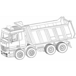 Dibujo para colorear: Truck (Transporte) #135541 - Dibujos para colorear