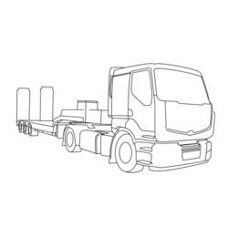 Dibujo para colorear: Truck (Transporte) #135542 - Dibujos para colorear