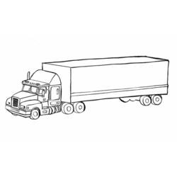 Dibujo para colorear: Truck (Transporte) #135550 - Dibujos para colorear