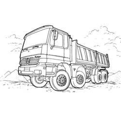 Dibujo para colorear: Truck (Transporte) #135580 - Dibujos para Colorear e Imprimir Gratis