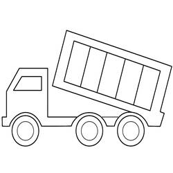 Dibujo para colorear: Truck (Transporte) #135596 - Dibujos para colorear
