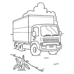 Dibujo para colorear: Truck (Transporte) #135603 - Dibujos para colorear