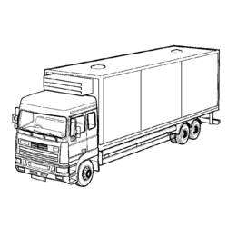 Dibujo para colorear: Truck (Transporte) #135635 - Dibujos para colorear