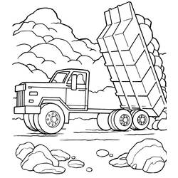Dibujo para colorear: Truck (Transporte) #135643 - Dibujos para colorear