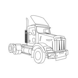 Dibujo para colorear: Truck (Transporte) #135647 - Dibujos para Colorear e Imprimir Gratis