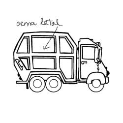 Dibujo para colorear: Truck (Transporte) #135651 - Dibujos para Colorear e Imprimir Gratis