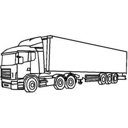 Dibujo para colorear: Truck (Transporte) #135652 - Dibujos para colorear
