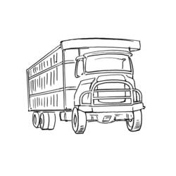 Dibujo para colorear: Truck (Transporte) #135655 - Dibujos para Colorear e Imprimir Gratis