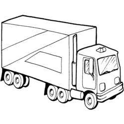 Dibujo para colorear: Truck (Transporte) #135658 - Dibujos para colorear